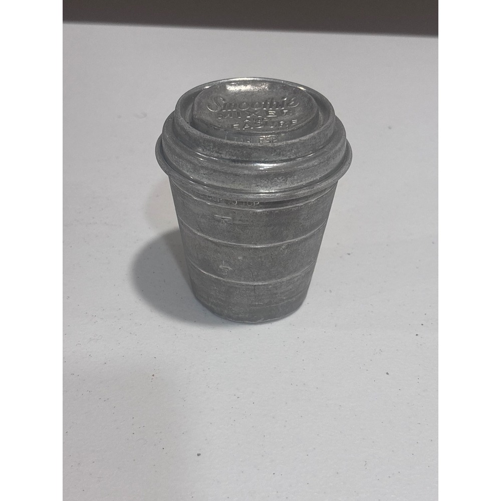 Vintage Smoothie Mixer and Measure Aluminum Cup Shaker Kitchen Measuring Tool